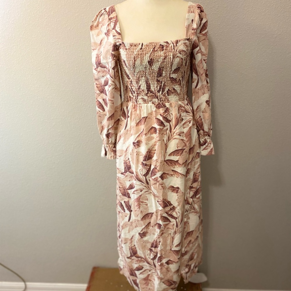 House of harlow 1960 palm leaf dress